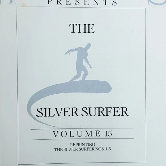 MARVEL MASTERWORKS SILVER SURFER VOL. 15 Nos. 1-5 GOLD FOIL EDITION HC 1990 - Picture 3 of 6